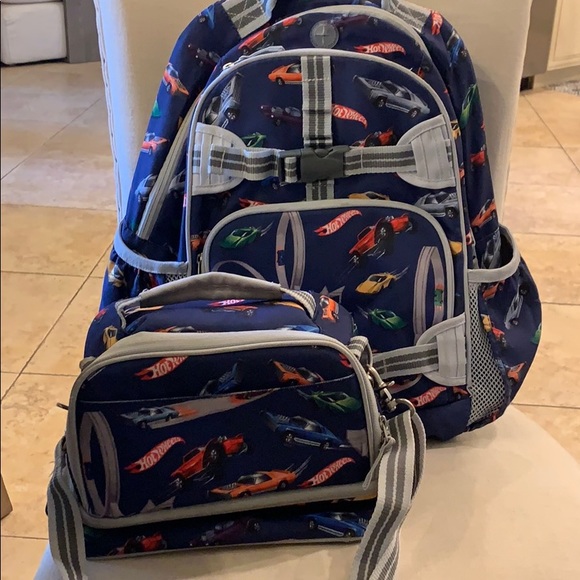 pottery barn hot wheels backpack